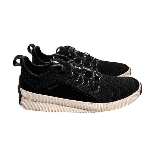 Sorel Womens 8 Out n About Plus Sneakers $164 Light Rain Comfort Shoes Black - Picture 7 of 9